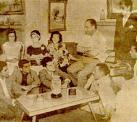 Estudantes de Santos com o Ministro Pascoal Carlos Magno